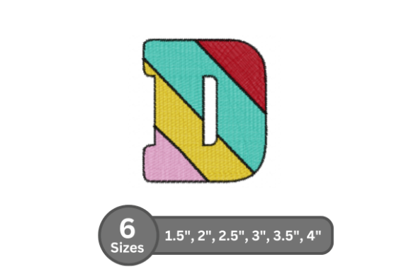 Candy Stripe Alphabet -D Review