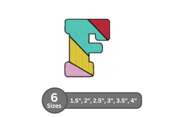 Candy Stripe Alphabet - F for Handmade Gifts