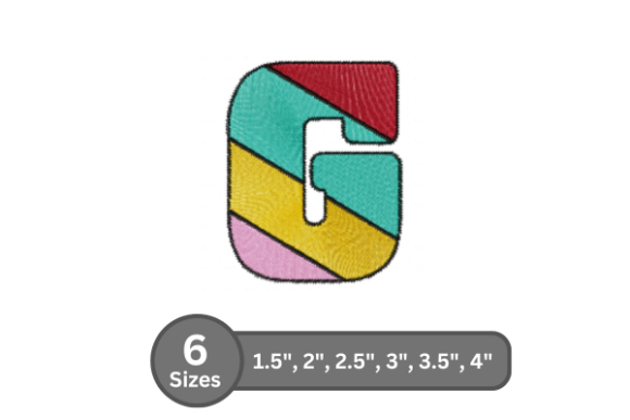 Candy Stripe Alphabet - G