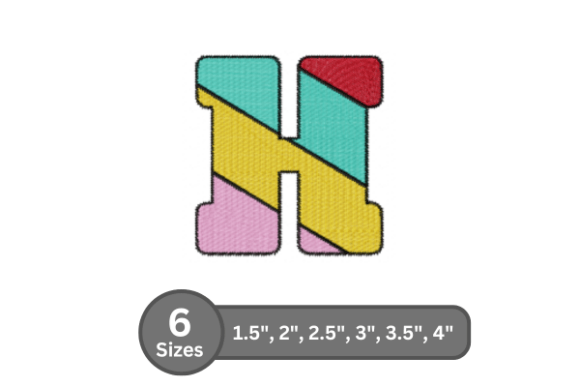 Candy Stripe Alphabet - H Review