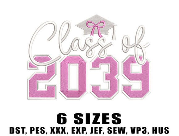 Class of 2039 Embroidery Design
