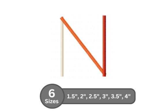 Color Bar Alphabet -N