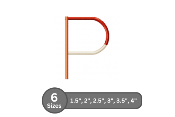 Color Bar Alphabet -P