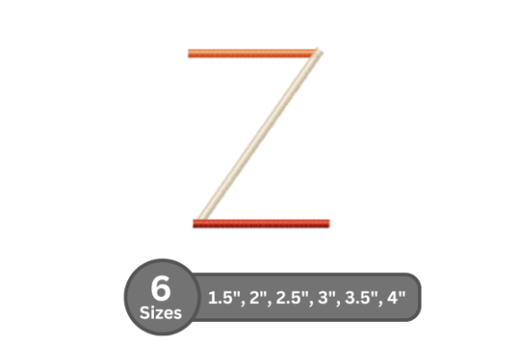 Color Bar Alphabet -Z
