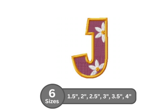 Daisy Joy Alphabet - J for Boutique Sweatshirts