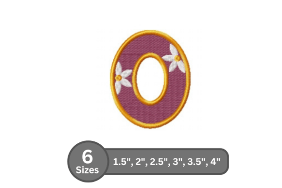Daisy Joy Alphabet - O: A Perfect Embroidery Design
