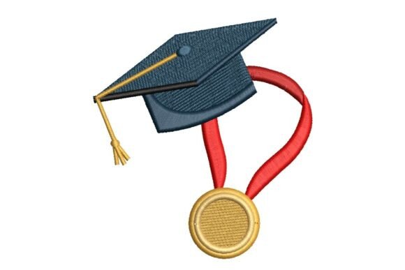 Graduation Cap with Medal