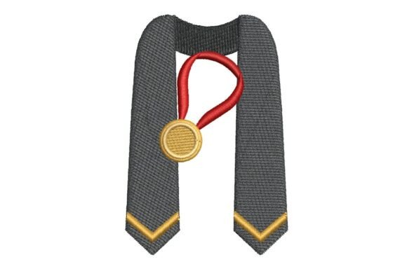 Graduation Stole Embroidery Design