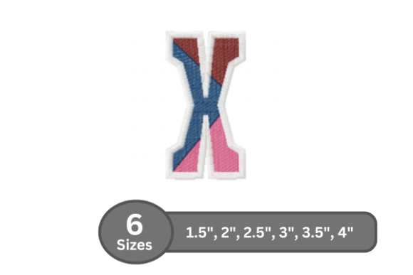 Street Varsity Alphabet - X