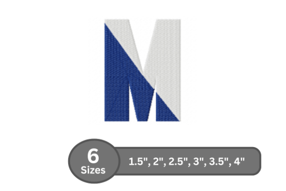 Twin Fill Alphabet - M